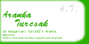 aranka turcsak business card